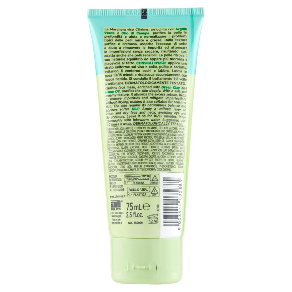 clinians-hydra-plus-maschera-viso-purificante-75-ml image 3