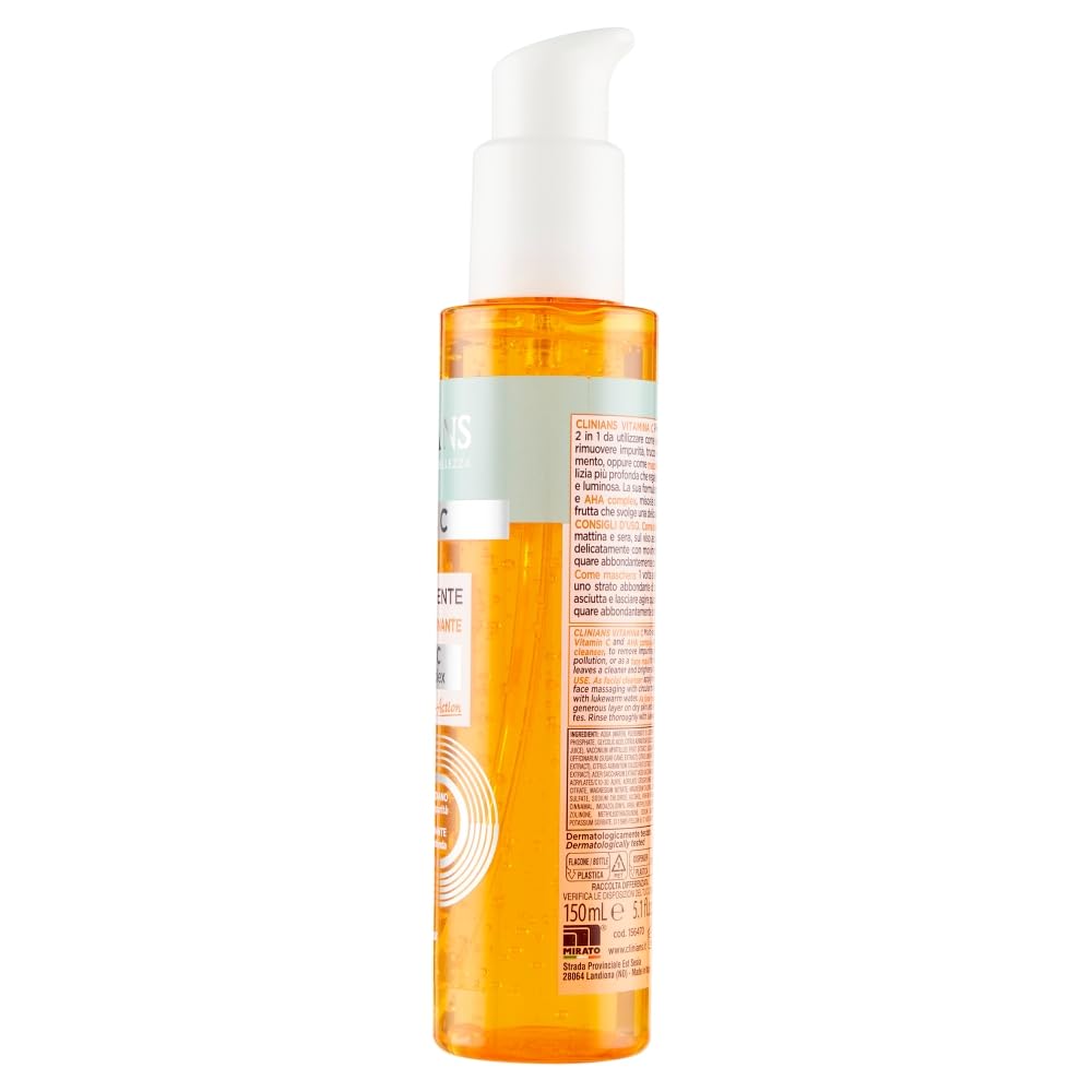 clinians-vitamina-c-gel-detergente-viso-maschera-illuminante-150-ml image 3