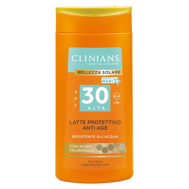 clinians-latte-protettivo-anti-age-viso-corpo-spf30-con-acido-ialuronico-200-ml image 1