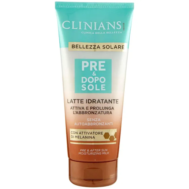 clinians-latte-idratante-pre-dopo-sole-attivatore-di-melatonina-200-ml image 1