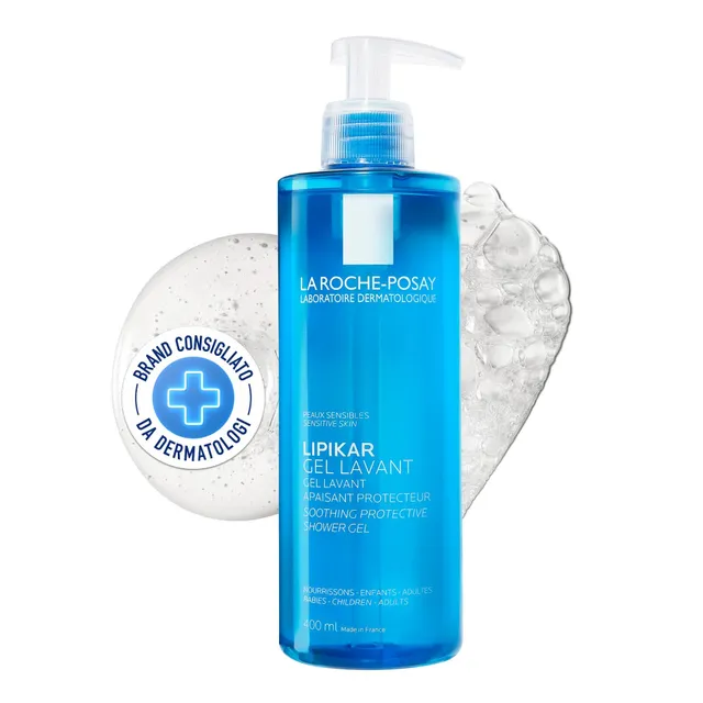 la-roche-posay-lipikar-gel-lavant-gel-detergente-viso-e-corpo-400-ml image 1