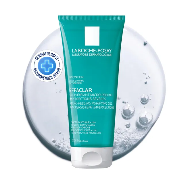 la-roche-posay-effaclar-gel-purificante-micro-peeling-viso-e-corpo-200-ml image 1