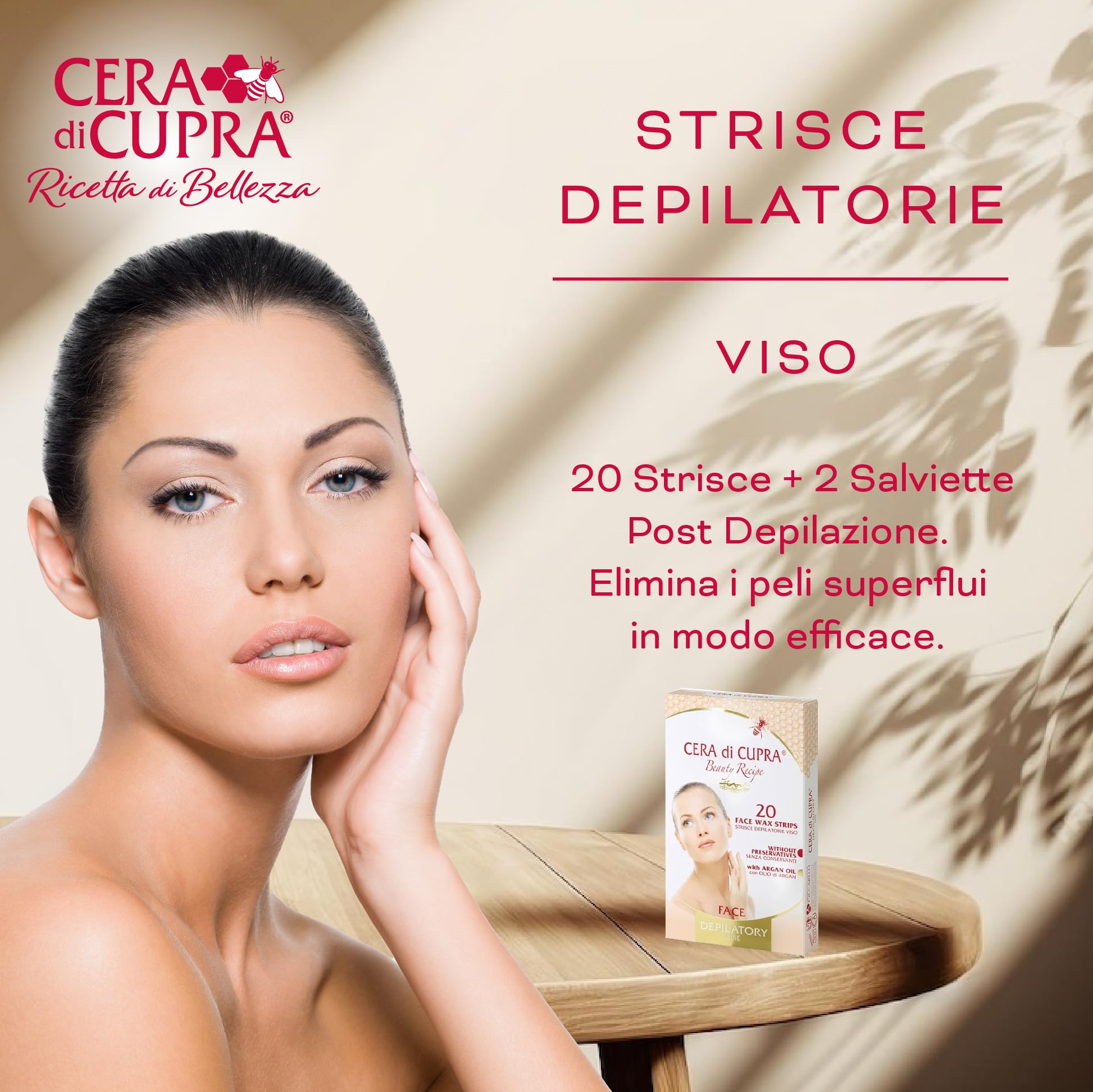 cera-di-cupra-strisce-depilatorie-viso-e-parti-delicate-20-pz image 2