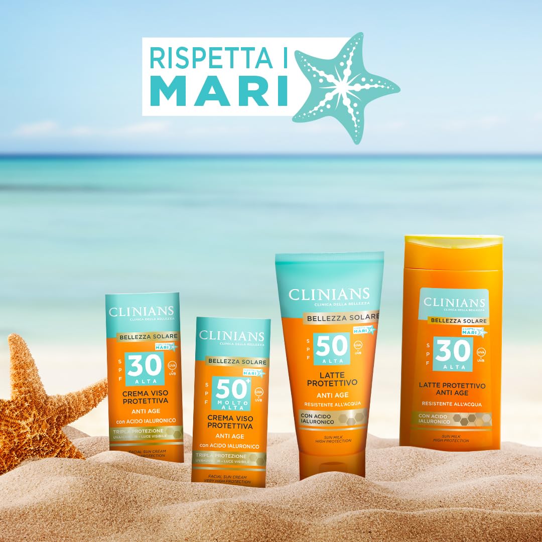 clinians-crema-solare-viso-anti-age-spf50-50ml-con-peptide-e-vitamina-e image 2