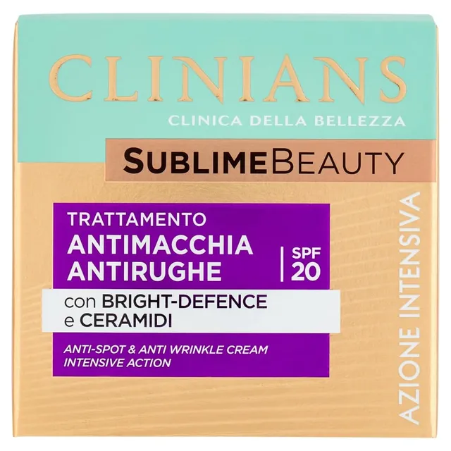 clinians-sublime-beauty-trattamento-antimacchia-antirughe-spf20-50ml image 1