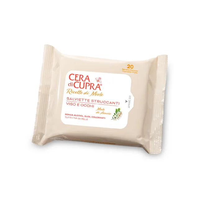 cera-di-cupra-salviette-struccanti-viso-e-occhi-20-pezzi image 1
