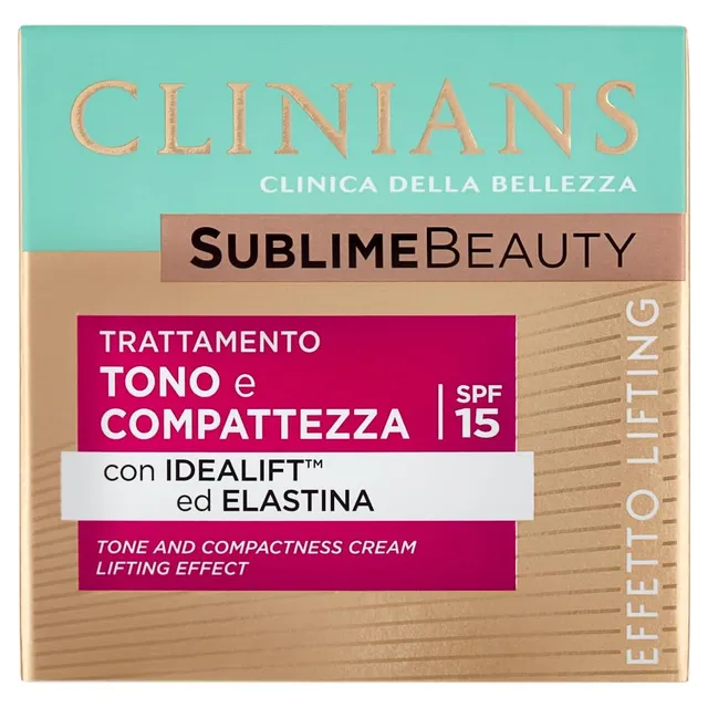 clinians-sublime-beauty-tono-e-compattezza-spf15-50ml-con-idealift-ed-elastina image 1