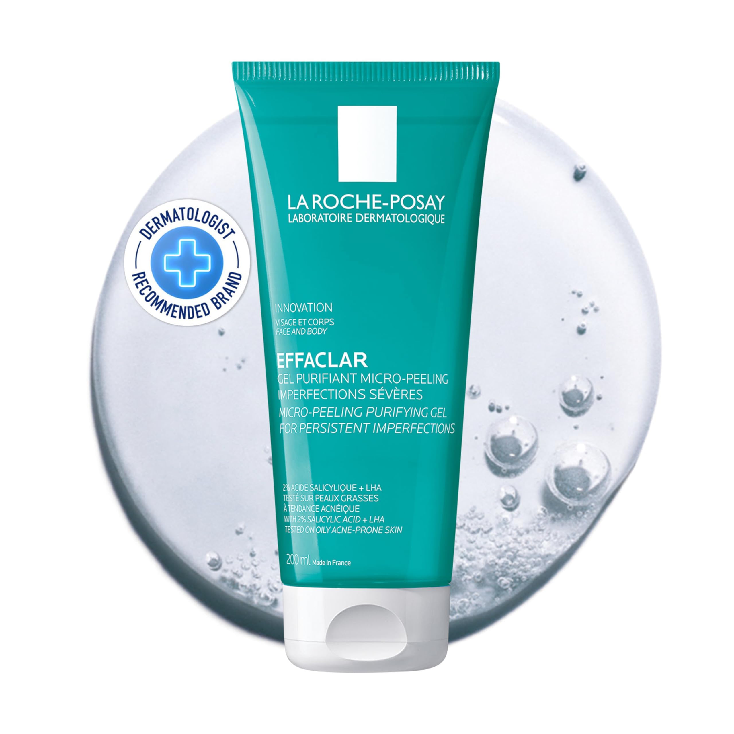 la-roche-posay-effaclar-gel-purificante-micro-peeling-viso-e-corpo-200-ml image 1
