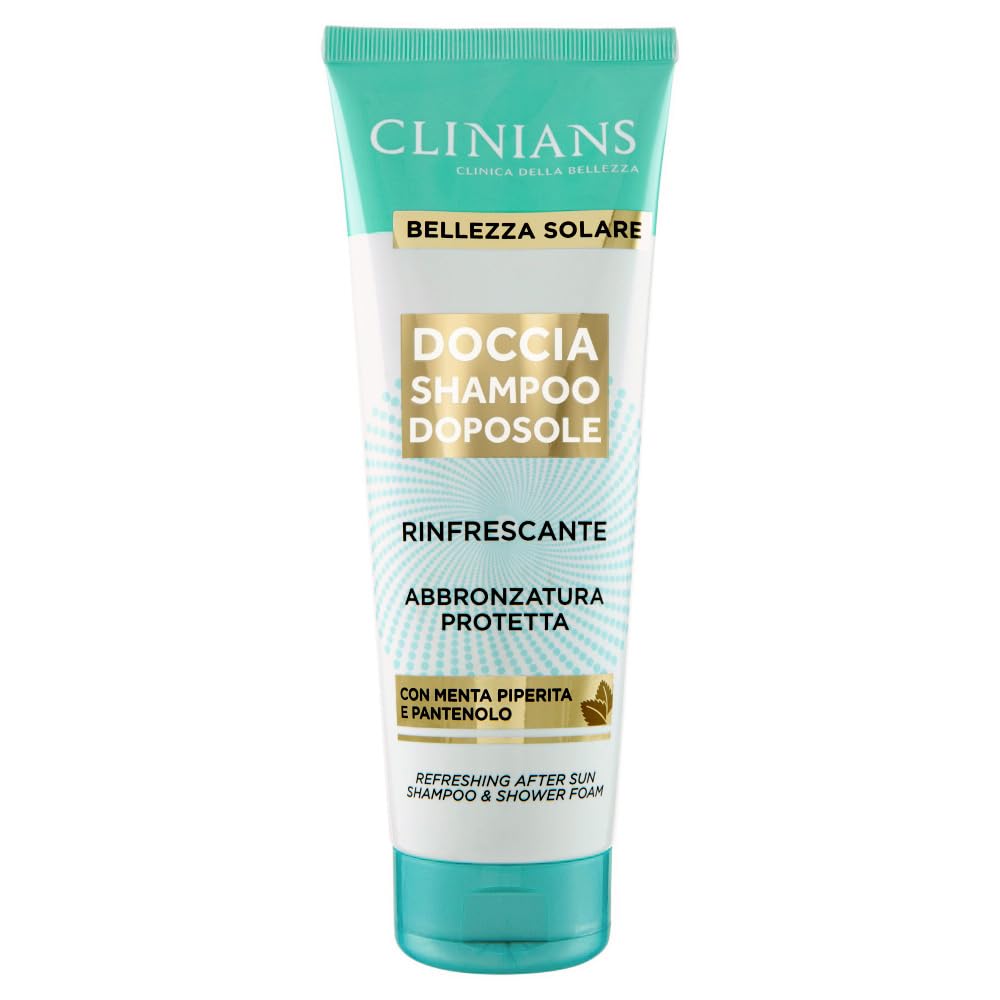 clinians-doccia-shampoo-doposole-rinfrescante-menta-piperita-e-pantenolo-250ml image 1