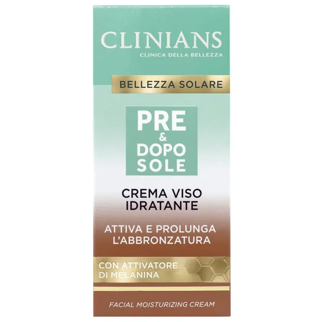 clinians-crema-idratante-pre-dopo-sole-viso-50ml-con-attivatore-melanina image 1