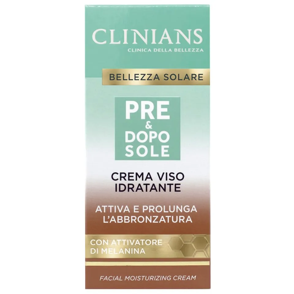 clinians-crema-idratante-pre-dopo-sole-viso-50ml-con-attivatore-melanina image 1